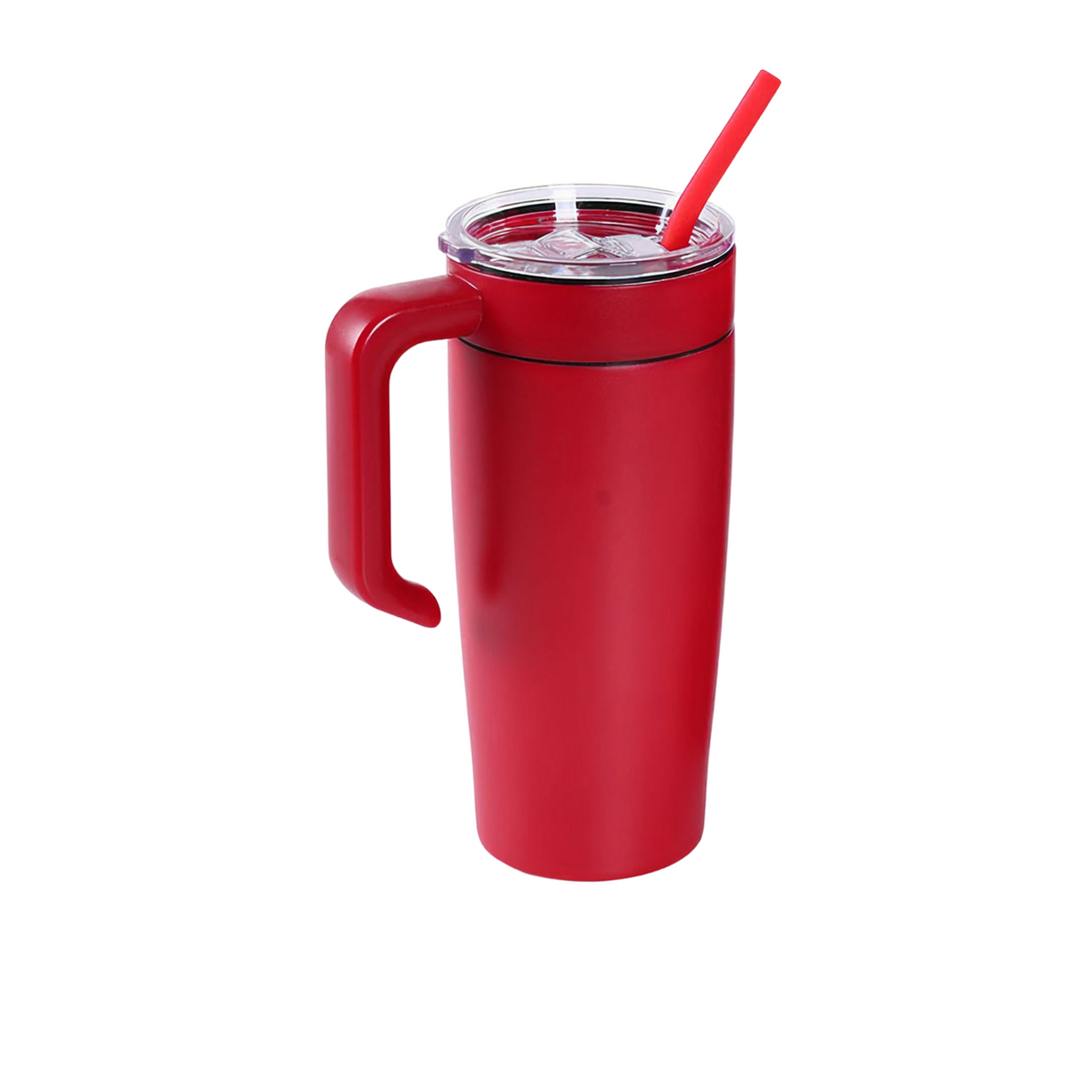 Red 20 oz Classic Custom Tumbler with Handle blank for custom personalization