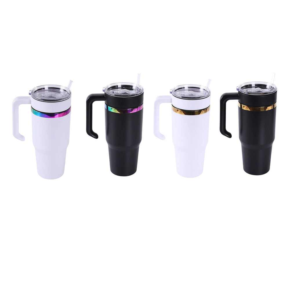 MakerFlo 30 oz Electroplated Tumbler with Handle stock product image